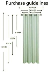1pc Olive Green Blackout Curtain - Olive Green - View 8