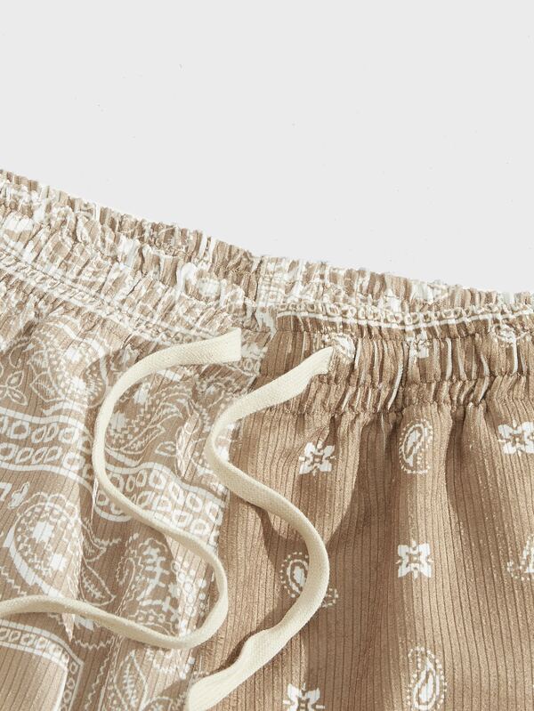 Manfinity RSRT Men Paisley Print Drawstring Waist Shorts SHEIN UK