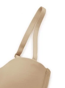 Solid Underwire Shapewear Slips - Khaki - View 12