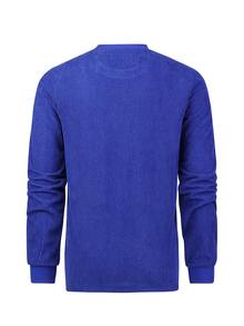 Men Letter Graphic Long Sleeve Sweatshirt - Royal Blue - View 2