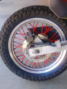 36pcs Motorcycle Spoke Skins Set, Universal Fit For 3.5-5mm Spoke Diameter On Dirt Bike, Motorcycle, Road Bike Wheels, Colorful Spoke Covers For Motorcycles Like ZX6R, FZ1, FZ6, CRF450, CRF50, CRF70, CRF80, CRF150F, XR650, CR250, XR650, Motorcycle Accessories - Red - View 4