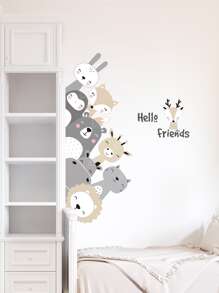 Miếng dán tường họa tiết hoạt hình, đề can nghệ thuật tự dính dễ thương để trang trí nhà cửa - Nhiều màu - Xem 1