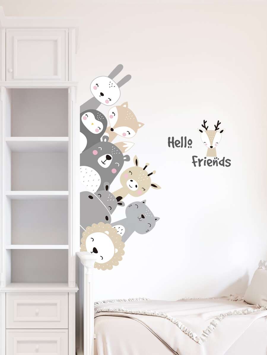 Miếng dán tường họa tiết hoạt hình, đề can nghệ thuật tự dính dễ thương để trang trí nhà cửa - Nhiều màu - Xem 1