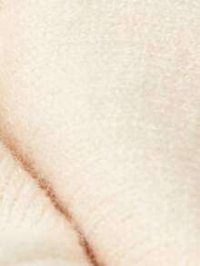 Toddler Girls 1pc Dog Embroidery Mock Neck Jumper - Beige - View 5