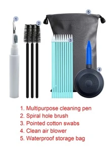 1set Earphone Cleaning Tool - Black - View 4