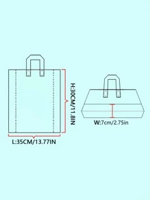 5入組/套塑膠禮品袋,現代火烈鳥和印花禮品包裝袋適合派對 - 彩色 - 查看 4