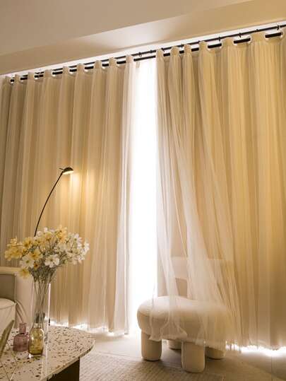 ستارة معتمة موحدة اللون طبقة مزدوجة لوحة واحدة