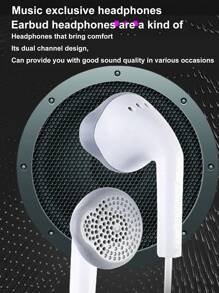 Auriculares deportivos con cable en la oreja Conector de 3,5 mm Control de línea de una tecla Modo de respuesta conveniente Graves profundos