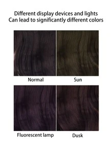 24inch Synthetic Wavy Hair Extension With Clips, 4 Clips/piece, Heat Resistant Fiber - Chocolate Brown - View 4