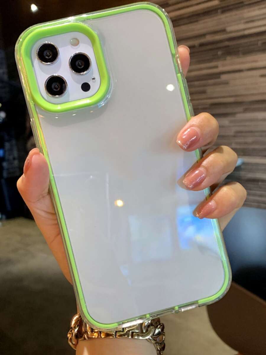 Contrast Frame Clear Phone Case Compatible With IPhone 11,Compatible With IPhone 13,Compatible With IPhone 14 Pro Max,International Version, Not The Domestic Version