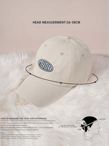 1pc Unisex Breathable & Lightweight & Fashionable Cap With Embroidered Myob Letters, Suitable For Daily Casual Outdoor Wear Street