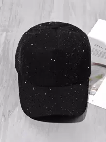Solid Baseball Cap - Black - View 1