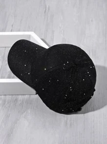 Solid Baseball Cap - Black - View 3