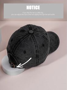 字母和山印花棒球帽 - 黑色 - 查看 4