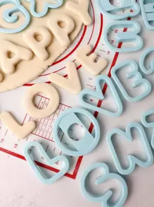 26入組字母圖案隨機餅乾模具套裝 - 彩色 - 查看 4