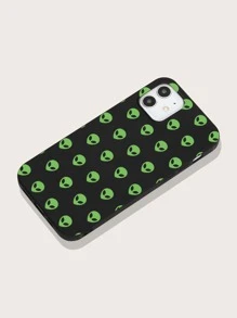 Coque à motif d'alien compatible avec iPhone - Vert - Voir 2