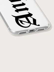 Carcasa De Teléfono Con Gráficos De Letras