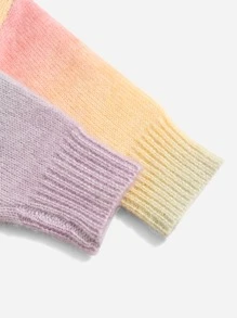 Baby Ombre Round Neck Sweater - Multicolor - View 4