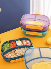 Hộp cơm trưa màu ngẫu nhiên 1 cái - Nhiều màu - Xem 1