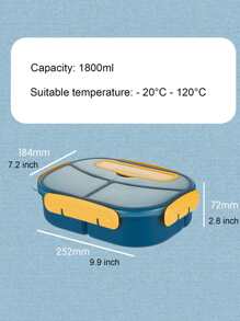 Hộp cơm trưa màu ngẫu nhiên 1 cái - Nhiều màu - Xem 6