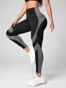 Easithlete Two Tone Tummy Control Sports Leggings Yoga Women Pants