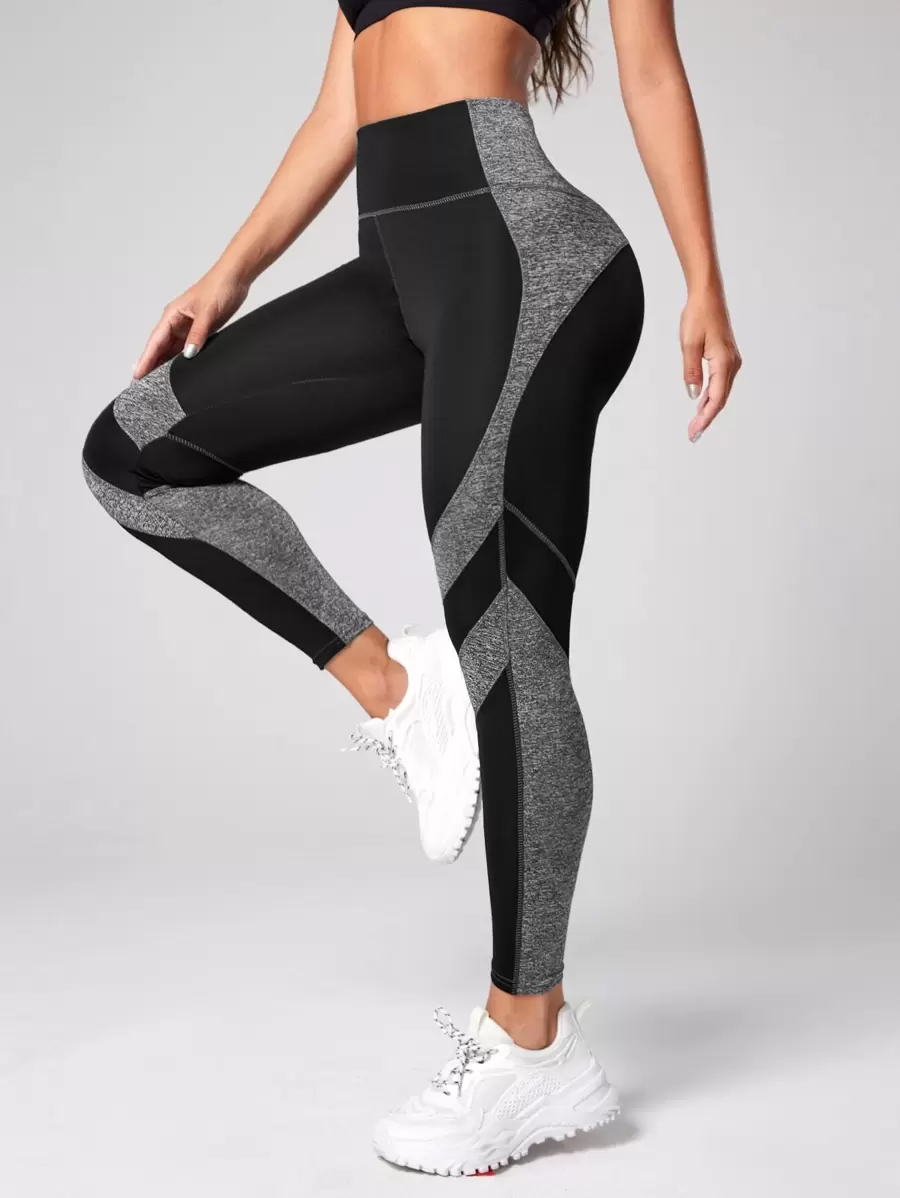 Easithlete Two Tone Tummy Control Sports Leggings Yoga Women Pants