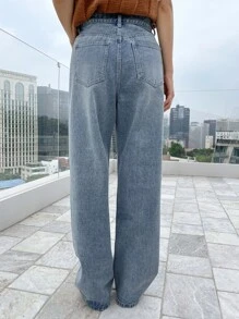 DAZY Jeans de pierna ancha - Lavado ligero - Ver 12