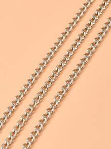 1 bộ DIY Chains Bracelet Bracelet Making Kit Bao gồm Iron Curb Chains & Jump Rings Khóa hợp kim Khóa tôm hùm bạch kim & Chuỗi Phụ kiện trang sức DIY - Bạc - Xem 4