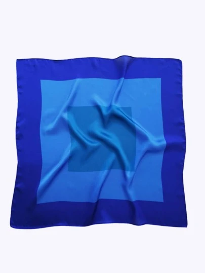 Bufanda cuadrada para exteriores y viajes, con bloque de color y protección solar, ideal como pañuelo para el cabello o banda para la cabeza para darle un toque a tu look