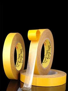 1roll Plain Double-sided Tape - Yellow - View 1