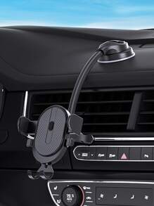 車吸盤式手機支架 - 黑色 - 查看 1