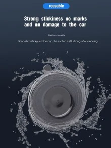 車吸盤式手機支架 - 黑色 - 查看 6