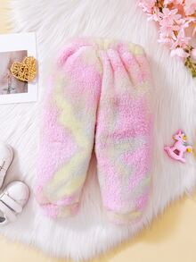 Baby Tie Dye Fuzzy Trousers - Multicolor - View 2