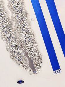 Rhinestone trang trí thắt lưng cô dâu - Nhiều màu - Xem 7