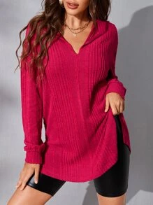 SHEIN BAE Solid PU Leather Biker Shorts - Black - View 4