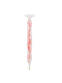 1pc Plastic Diamond Painting Drill Pen, Minimalist Pink DIY Diamond Painting Tool For Home