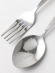 1pc Carrot Decor Fork & 1pc Spoon - Multicolor - View 5