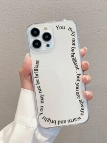 字母圖案透明手機殼 - 彩色 - 查看 1