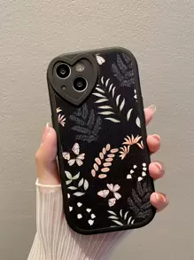 1 Ốp Điện Thoại Tpu Da & Họa Tiết Hoa Tương Thích Với Iphone 11/12/13/14/14pro/14plus , 15 , 15pro , 15promax - Nhiều màu - Xem 1