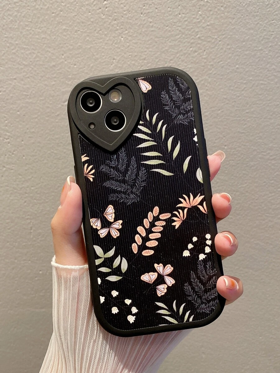 1 Ốp Điện Thoại Tpu Da & Họa Tiết Hoa Tương Thích Với Iphone 11/12/13/14/14pro/14plus , 15 , 15pro , 15promax - Nhiều màu - Xem 1