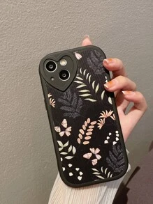 1 Ốp Điện Thoại Tpu Da & Họa Tiết Hoa Tương Thích Với Iphone 11/12/13/14/14pro/14plus , 15 , 15pro , 15promax - Nhiều màu - Xem 3