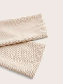 SHEIN EZwear 大碼西裝領單釦西裝外套 - 米色 - 查看 3