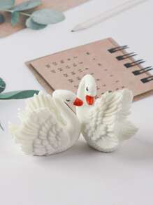 2 cái Thiết kế trang trí thủ công thiên nga - trắng - Xem 2