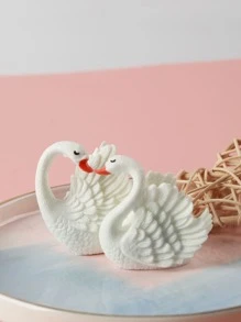 2 cái Thiết kế trang trí thủ công thiên nga - trắng - Xem 4