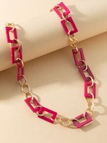 1pc Stylish And Simplicity Design Long Chain Necklace For Women's Everyday Wear - Multicolor - View 2