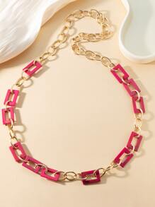 1pc Stylish And Simplicity Design Long Chain Necklace For Women's Everyday Wear - Multicolor - View 4