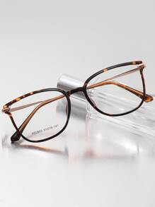 1pc TR Frame Geometric, Commuting College Style Quality Rejuvenating Casual & Fashion Eyeglasses For Women - Multicolor - View 2