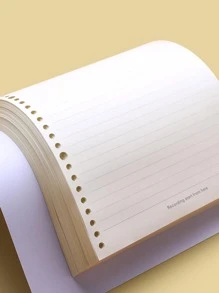 1pc A5 Loose-leaf Refill - White - View 2