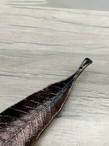 1 件金属长叶香座/香炉，金色、银色、青铜色、绿色，适合斋月