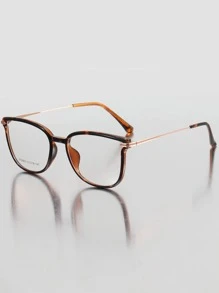 1pc TR Frame Geometric, Commuting College Style Quality Rejuvenating Casual & Fashion Eyeglasses For Women - Multicolor - View 3